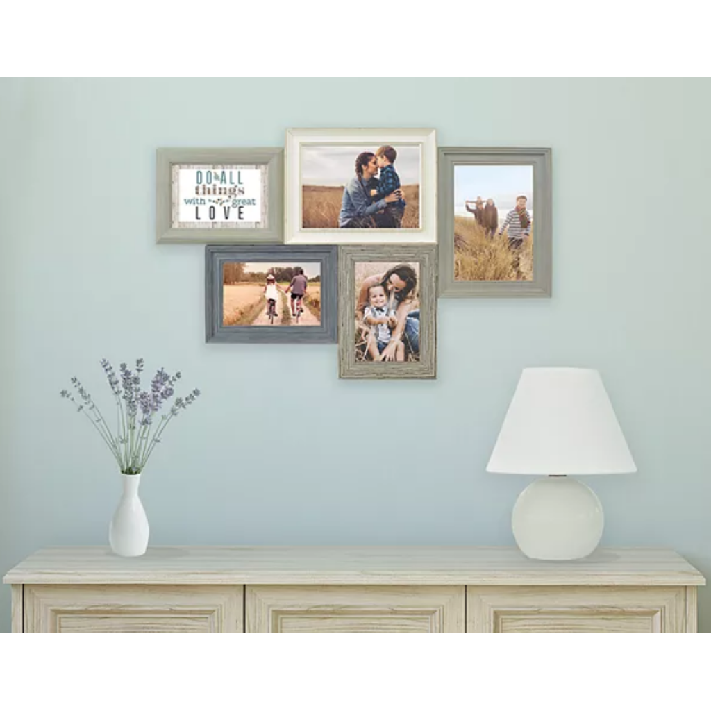 Belle Maison Rustic 5Opening Fashion Collage Frame